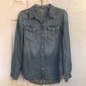 Gap Kids Denim Long Sleeve Shirt